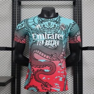 Camiseta celeste con dragón edición 24 Estilo Blanco Galáctico