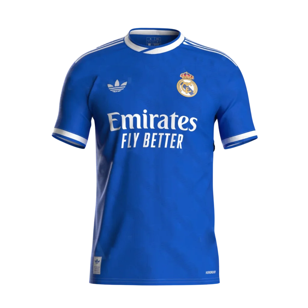 Camiseta azul edición 25 Estilo Blanco Galáctico 3º Equipación